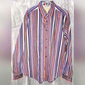 🟠🟣🟢Men's Vintage Robert Graham Shirt; Size: 2XL🟠🟣🟢